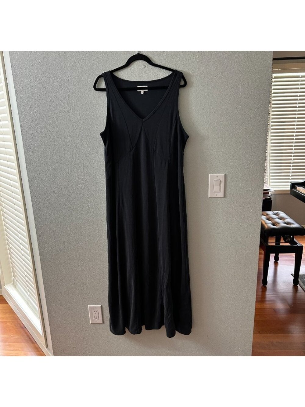 Lou & Grey Sleeveless Tank Maxi Dress Women's XL Extra Large Modal Gray